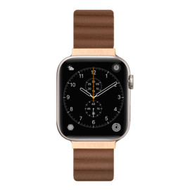 LAUT Novi Leather Loop Apple Watch 42mm / 44mm / 45mm / 49mm sepia brown
