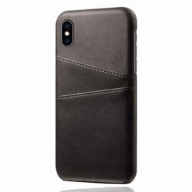 Casecentive Leder Wallet Back Case iPhone XS Max Schwarz