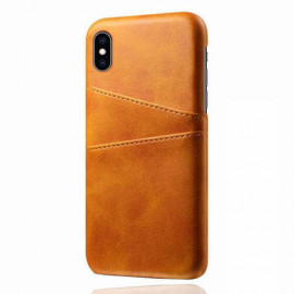 Casecentive Leder Wallet Back Case iPhone XS Max Beige