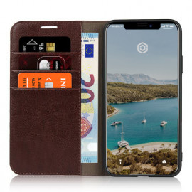 Casecentive Leather Wallet Case Luxe iPhone 11 braun