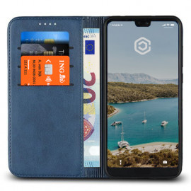 Casecentive Leder Wallet case Huawei P20 Pro blau