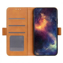 Casecentive Magnetic Leather Wallet case Galaxy A71 braun