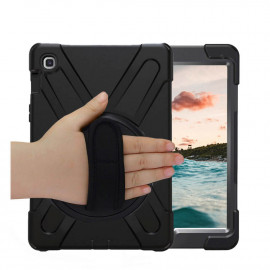 Casecentive Handstrap Hardcase Galaxy Tab S5E 10.5 schwarz mit Handschlaufe