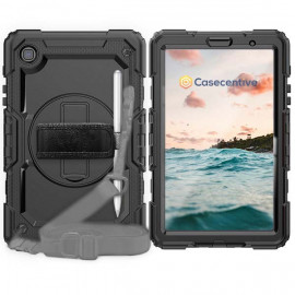 Casecentive Handstrap Pro Hardcase mit Griff Galaxy Tab A7 Lite 8.7 2020 schwarz