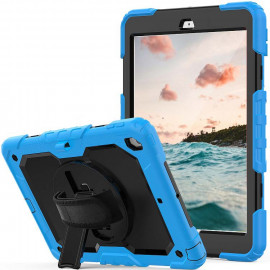 Casecentive Handstrap Pro Hardcase mit Handschlaufe iPad Air 2 blau