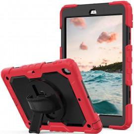 Casecentive Handstrap Pro Hardcase mit Handschlaufe iPad Air 2 rot