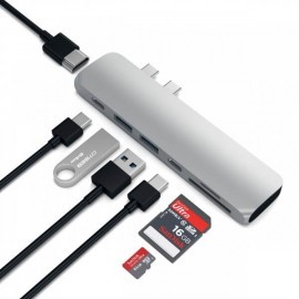 Satechi USB-C Hub Pro 4K HDMI Silber 
