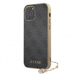 Guess 4G Charms Case iPhone 12 / 12 Pro grau