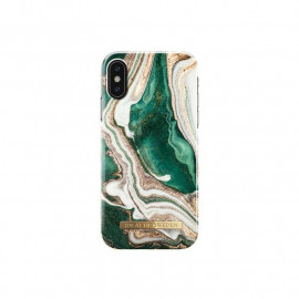 iDeal of Sweden Fashion Back Case iPhone X / XS Golden Jade Marble