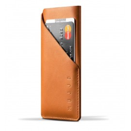 Mujjo Wallet Sleeve Slim Fit Leder iPhone X Braun