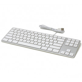 Matias Bedraad Toetsenbord QWERTY zonder Numpad voor MacBook zilver