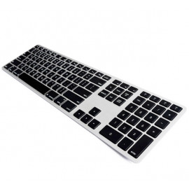 Matias Wireless Keyboard US QWERTY mit Hintergrundbeleuchtung für MacBook schwarz/silber