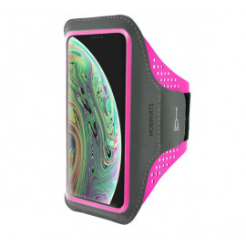 Mobiparts Comfort Fit Sport Armband Apple iPhone X Neon Pink