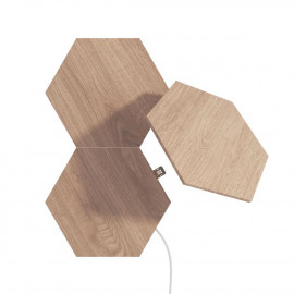 Nanoleaf Elements Wood Look Hexagons Erweiterungspaket 3er Pack