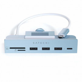 Satechi USB-C Clamp Hub für 24 Zoll iMac blau 