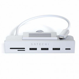Satechi USB-C Clamp Hub für 24 Zoll iMac silber