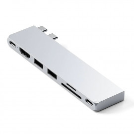 Satechi USB-C Pro Hub Slim Adapter Silber