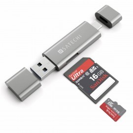 Satechi Aluminum USB-C Kartenlesegerät Space Gray