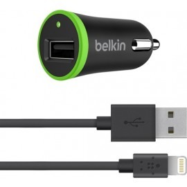 Belkin BOOST UP KFZ-Ladegerät 2.4A mit Blitzladekabel schwarz