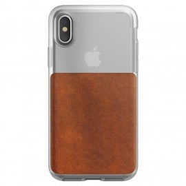 Nomad Clear Case iPhone X / XS braun
