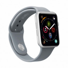 SBS Silikon Strap Apple Watch medium / large 38 / 40mm grau