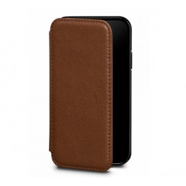 Sena Deen Leather Wallet Book for iPhone XS Max braun 