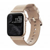 Nomad Modern Slim Leder Armband Apple Watch 38 / 40 mm Gold