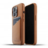 Mujjo Leder Wallet Case iPhone 13 Pro braun