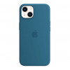 Apple Silikon MagSafe Hülle iPhone 13 Blue Jay