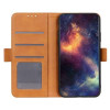 Casecentive Magnetic Leather Wallet Case Galaxy S20 braun