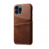 Casecentive Leder Wallet Back Case iPhone 13 Pro braun
