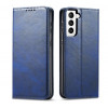 Casecentive Leder Wallet case Luxus Samsung Galaxy S21 blau