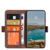 Casecentive Magnetic Leather Wallet Case iPhone 12 Mini braun 