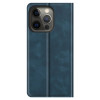 Casecentive Magnetic Leather Wallet Case iPhone 13 Pro Max blau