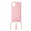 Laut Pastels Case mit Band iPhone 12 Mini Candy rosa