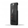 Mujjo Leather Wallet Case iPhone 7 Plus schwarz