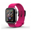 SuperDry Silikon Armband Apple Watch 42mm / 44mm / 45mm / 49mm rosa