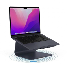 Rain Design mStand 360 Laptop Stand + Swivel Base Midnight