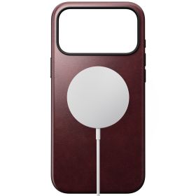 Nomad Moderne Leder Hülle iPhone 17 Pro Max Burgundy Horween