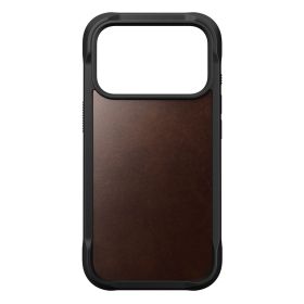 Nomad Robuste Leder Hülle iPhone 17 Pro Rustikales Braun Horween