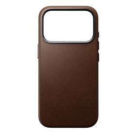 Nomad Traditionelle Leder Hülle iPhone 17 Pro Braun