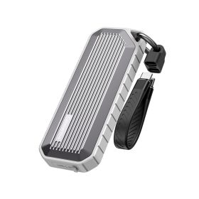 Casecentive Wasserdichtes M.2 NVMe SSD-Gehäuse 10 Gbps Grau