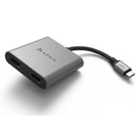 ADAM elements CASA Hub H2 Grey USB-C 3.1 HDMI x2 grau
