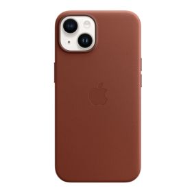 Apple Leather Case iPhone 14 Plus Umber
