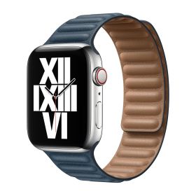 Apple Leather Link Apple Watch M/L 42mm / 44mm / 45mm Baltic Blue