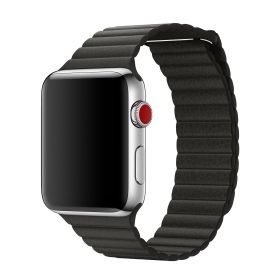Apple Leather Loop Apple Watch large 42mm / 44mm / 45mm / 49mm Charcoal Gray