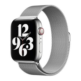 Apple Milanese Loop Armband Apple Watch 44mm / 45mm / 49mm Silber