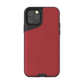 Mous Contour Leder iPhone 11 Pro Max rot