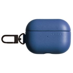 Mujjo Echelon Leather AirPods Pro (1 & 2) Hülle Monaco Blau