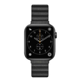 LAUT Novi Leather Loop Apple Watch 42mm / 44mm / 45mm / 49mm midnight